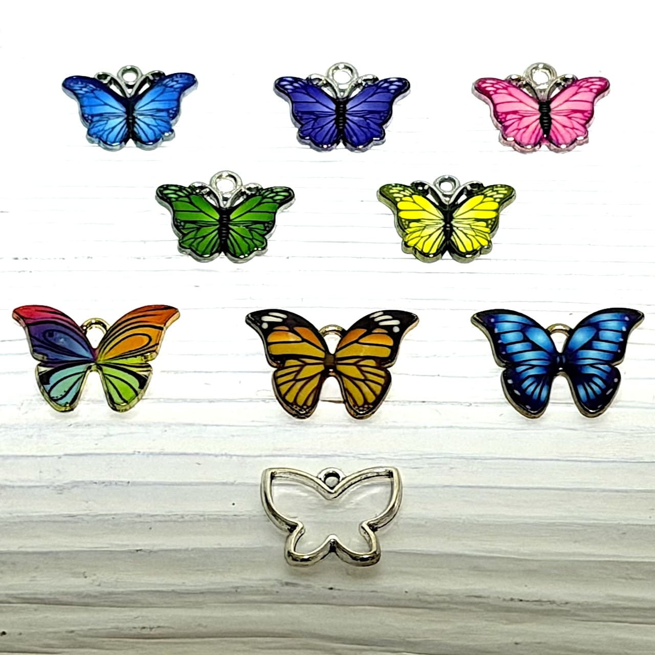 Zapestnica MAVRIČNA METULJČICA ♡ BARVA 🦋 po IZBIRI - slika 2